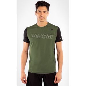 Venum Classic Evo Dry-Tech T-shirt Khaki Zilver maat L