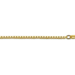 Gouden Venetiaans Ketting 1.2 mm 50 cm 14 karaats