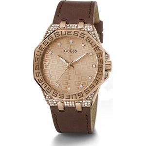 Guess Watches GW0547L2 Horloge Roségoud Bruin