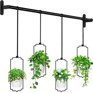 Hangende Bloempot - Hangende Plantenbak - Melamine Bloempot - Moderne wand- en plafondplanten - Balkon - Tuin - Set van 4