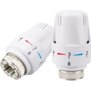 Thermostat Head, 2 Pieces Thermostat Heater, Heating Thermostat Head, Thermostat Valve, Radiator, Thermostat Accessories, Compatible with Thread M30 x 1.5, Heating Thermostat for Office Home
