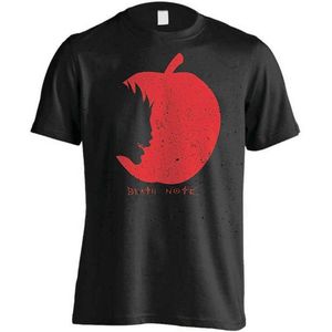 Death Note Ryuks Appel T-shirt Zwart