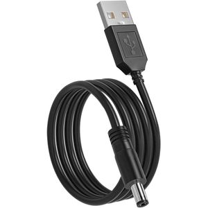 15 m Holle stekker laadkabel 35 mm adapter USB stekker stroom power PC 150 cm DC zwart