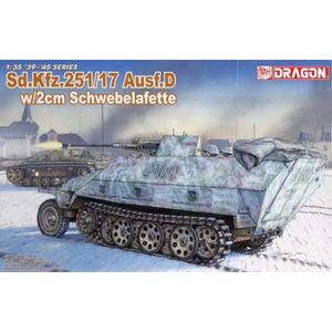 1:35 Dragon 6292 SD.KFZ.251/17 Ausf.D W/2CM Schwebelafette Plastic Modelbouwpakket