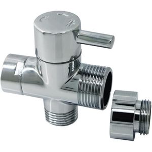 Omschakelventiel douche 3-weg omschakelventiel douche G 1/2 inch massief messing douche-adapter voor keuken, badkamer