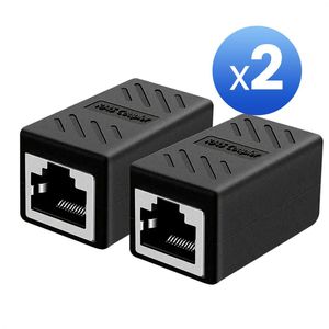 Garpex® Set van 2 - Netwerk LAN koppelstukken - Snelle data overdracht - Stabiele verbinding