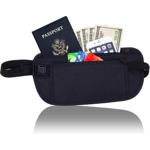 Moneybelt - Heuptasje - Reisportemonnee - Zwart