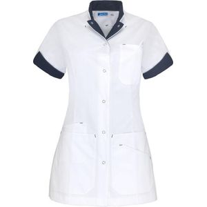 De Berkel zorgjas Livia-wit/navy-M (B3319326804M)