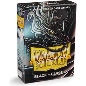 Dragon Shield Card Sleeves: Japanese Classic Black (59x86mm) - 60 stuks