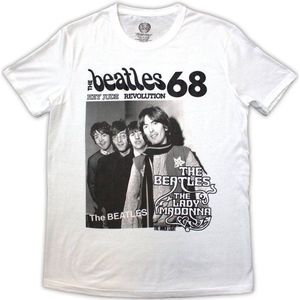 The Beatles - 1968 Heren T-shirt - M - Wit