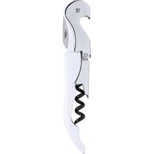 Premium Kurkentrekker / Kelnersmes van RVS en Kunststof - Wit | Wijnopener | Wijn Opener | Kelners Mes | Flesopener | Bier Opener | Kelnermessen | Kurkentrekkers