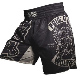 PRiDE or DiE Fight Short Wolfpack Vechtsportbroek Zwart S - Jeans Maat 30