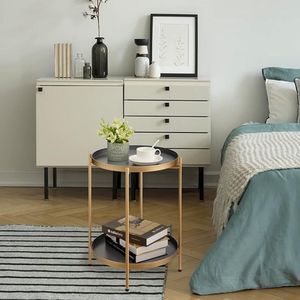 Nachttafel, bijzettafel - coffee table, for bedroom, living room / nachtkastje D 37cm * H 50cm