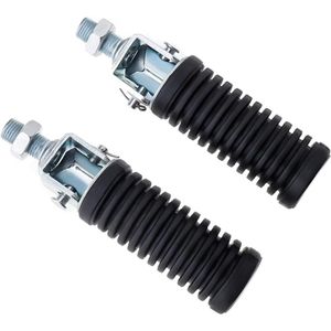 Motorfiets Vouwen Pillion Voetsteunen 10 MM Draad Aluminium Links & Rechts - Paar