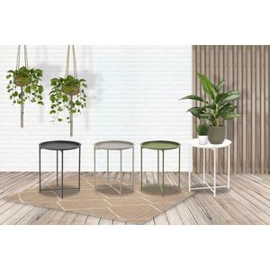 Sens-Line - Nora Bijzettafel - Ø46cm - Metaal Groen