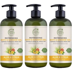PETAL FRESH - Bath & Shower Gel Aloe & Citrus - 3 Pak