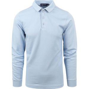 Suitable - Rugby Jink Polo Lichtblauw - Slim-fit - Heren Poloshirt Maat M
