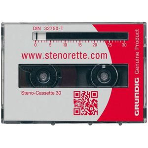 Grundig Steno Cassette GGO5610 - 30 minuten - Geschikt voor Grundig analoge dicteerapparaten - 1-Pack