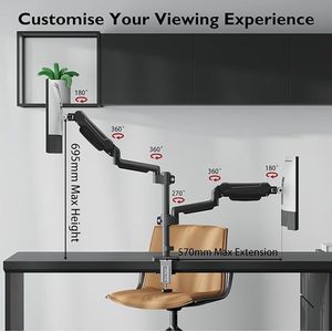 Monitorarm Bureausteun for 13-32 Inch