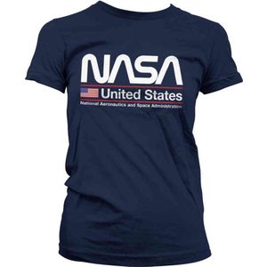 NASA Dames Tshirt -S- United States Blauw