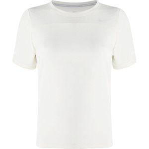 Nike Icon Clash hardloop T-shirt met Dri-FIT - Gebroken Wit - Licht Doorschijnend - Maat XS