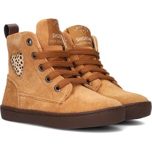 Shoesme Fl23w015 Hoge sneakers - Meisjes - Cognac - Maat 25