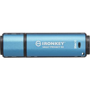 IronKey Vault Privacy 50 - secure USB flash drive 256 GB - Blauw