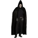 Zwarte cape met kap voor volwassenen Halloween artikel - Verkleedattribuut - One size