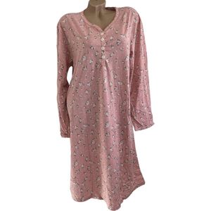FINE WOMAN® 6995-2 Nachthemd Lange Mouwen 100CM M 38-40 Roze