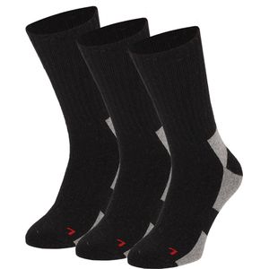 Apollo (Sports) - Wandelsokken - Multi Zwart - 3-Pack - Maat 46/48 - Warme sokken - Thermosokken heren - Thermosokken dames