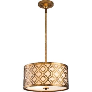 Bohemian Tafellamp - Steady Lighting - Kunststof - Bohemian - E27 - L: 46cm - Voor Binnen - Woonkamer - Eetkamer - Brons