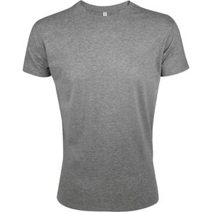 SOLS Heren Regent Slim Fit T-Shirt met korte mouwen (Grijze Mergel)