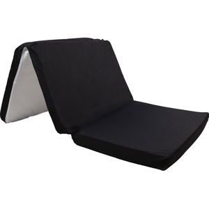 MamaLoes Mara Zwart 60x120 cm Opvouwbaar Matras in Tas ML050524