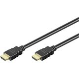 Manhattan HDMI kabels High Speed HDMI Cable w/ Ethernet Channel, 1x HDMI Male 19-pin - 1x HDMI Male 19-pin, Shielded, Black, 3m