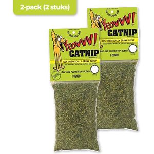 Yeowww! Catnip Zakje – Catnip voor katten – Kattenkruid – Kattenspeelgoed – Navulling voor kattenspeeltjes – Katten snacks – 2x30 gram – Stress verlagend – 2-pack