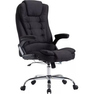 In And OutdoorMatch Premium Bureaustoel Noè Lawson - stof - Zwart - Op wielen - Ergonomische bureaustoel - Voor volwassenen - In hoogte verstelbaar