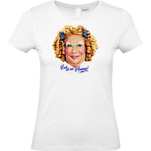 Dames T-shirt DragQueen | Gay pride shirt kleding | Regenboog kleuren | LGBTQ | Wit dames | maat XXL