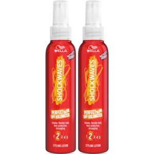 Wella Shockwave Perfect Blow Dry Volumizer Lotion - Voordeelbundel - 2 x 150 ml