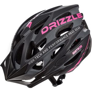 Meteor - Fietshelm - MV29 Drizzle - maat L 58-61 cm zwart/roze
