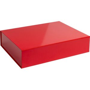 Luxe geschenkdoos ROOD, 42,5x33,3x9,7cm (10 stuks)