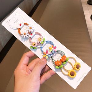 Haarelastiekjes voor Kinderen - Bloem - 10 stuks - Ø 30mm - Elastiek - Haar Accessoires - Peuter - Baby - Meisjes - Dames - Gift - Cadeau