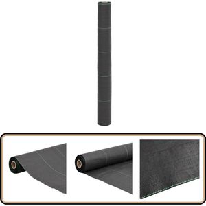 vidaXL Worteldoek - 1x10 m - Zwart - Polypropeen Onkruiddoek - Onkruid Bestrijding - Polypropyleen - Tuingereedschap - Gazononderhoud