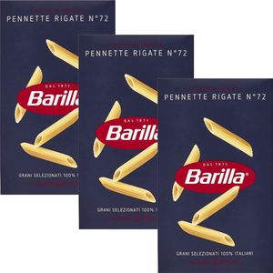 BARILLA Penne Rigate - Italiaanse tubepasta, penne pasta 500g