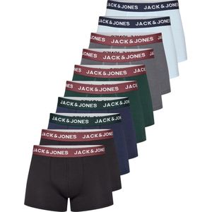 Jack & Jones Heren Boxershorts Effen JACSOLID Mega Multipack 10-Pack - Maat S