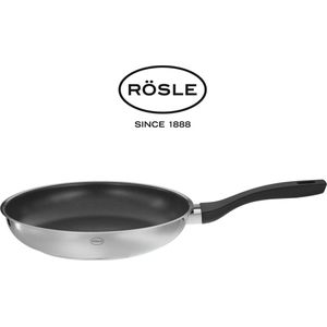 RÖSLE Style Series Hoogwaardig Roestvrijstalen Pro Plex 18/10 Edelstalen Koekenpan - Ø 28 cm