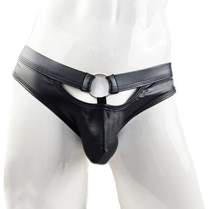 BamBella ® Slip Onderbroek - Maat S - MAT glans - Zwart BDSM kleding erotische heren kleding