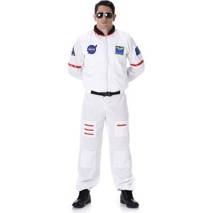 Karnival Costumes Astronaut kostuum voor heren Carnavalskleding Heren Carnaval - Polyester - Maat XL - 2-Delig Jumpsuit/Riem