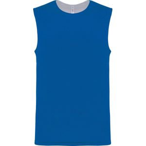 SportSportshirt Unisex XL Proact Mouwloos Sporty Royal Blue / White 100% Polyester