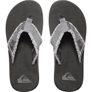 Quiksilver Monkey Abyss Heren Slippers - Grey/Black/Brown - Maat 41