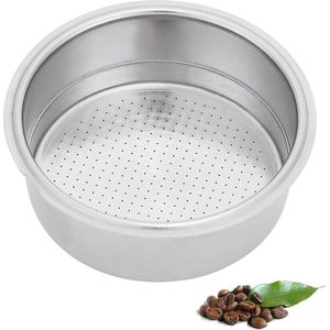 Hoogwaardige Roestvrijstalen Koffiefiltermand voor Espresso Machines, Dubbele Laag, 51 mm